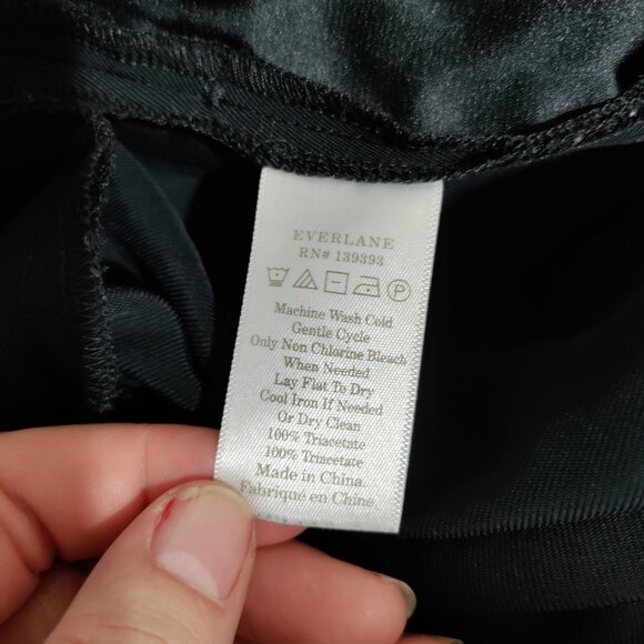 Everlane The City Stripe Draped Jumpsuit Wide Leg Tie Waist Size 14 - Picture 10 of 10